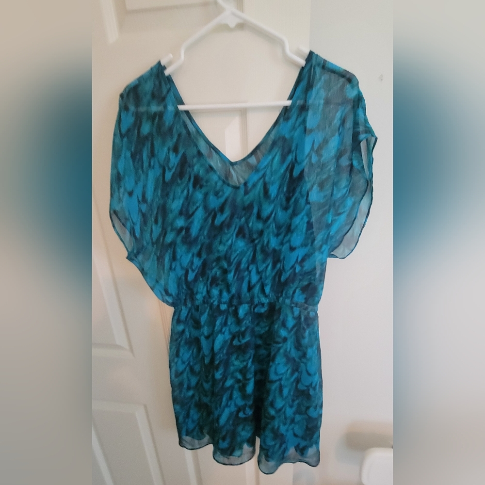 Express ikat print dress